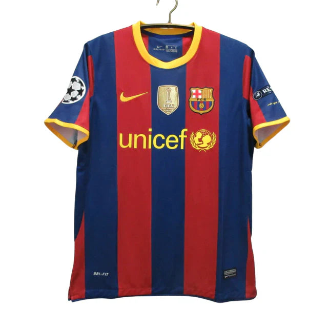 Barcelona 2010/11 Retro Shirt - Messi #10 (+Patches)