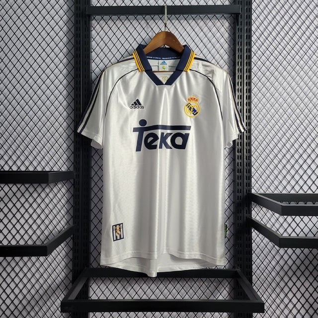 Real Madrid 98/99 Home Adidas Retro Shirt - White