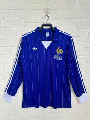 France 1980/82 Home Retro Shirt - Long Sleeve