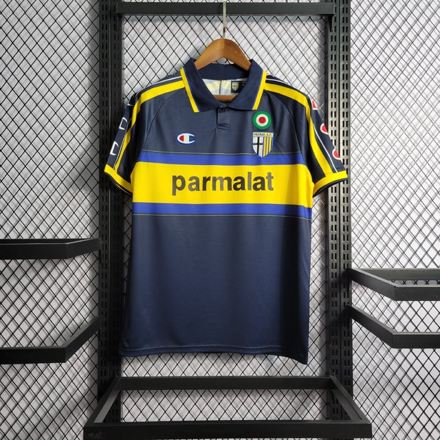 Parma Away 99/00 Parmalat Retro Shirt - Dark Blue