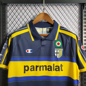 Parma Away 99/00 Parmalat Retro Shirt - Dark Blue