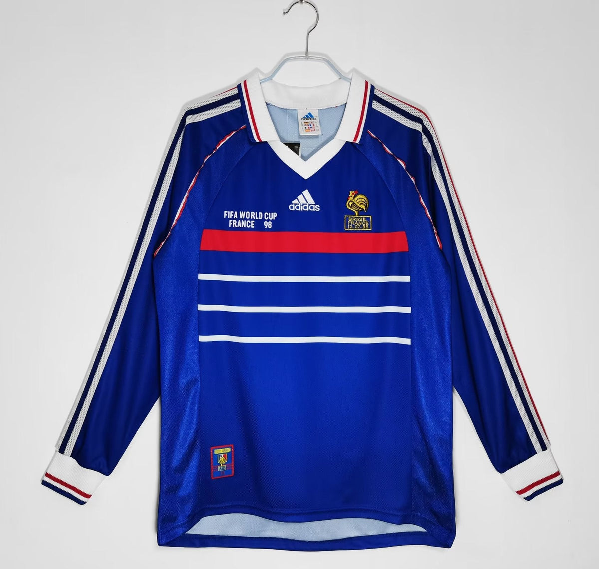 France 1998 Home Retro Shirt - Long Sleeve