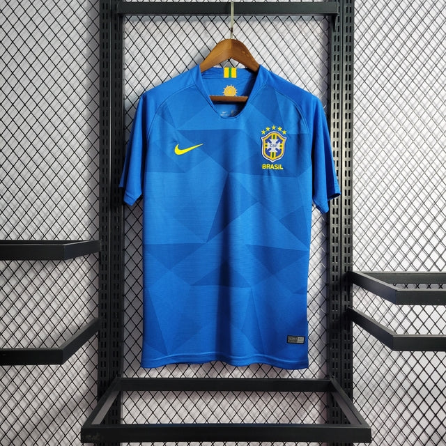 Nike Brazil Away 2018 Retro Shirt - Blue