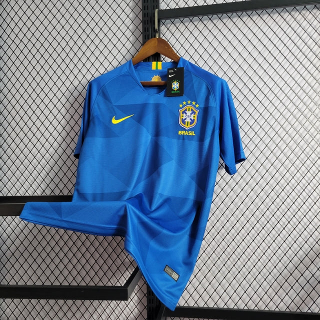 Nike Brazil Away 2018 Retro Shirt - Blue