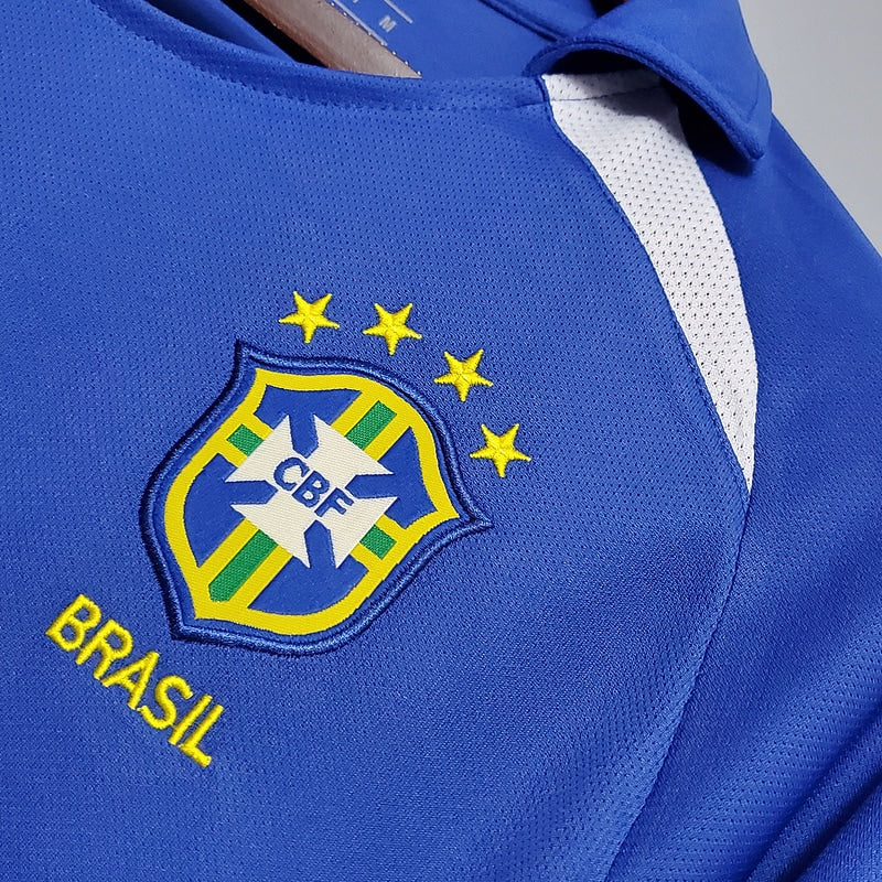 Brazil 2002 Retro Shirt - Blue