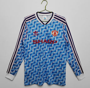 Manchester United 90/91 Away Retro Shirt - Long Sleeve