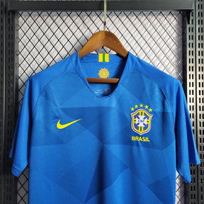 Nike Brazil Away 2018 Retro Shirt - Blue