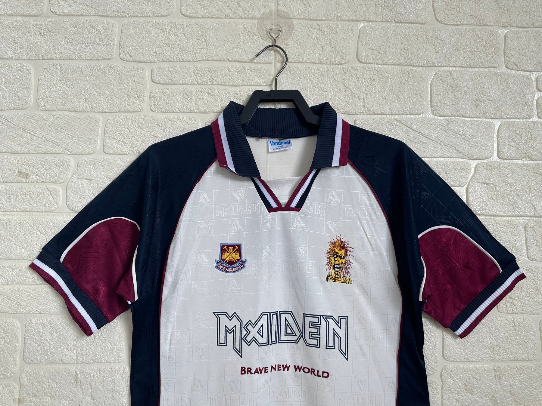 West Ham x Iron Maidden 1999 Retro Shirt - White